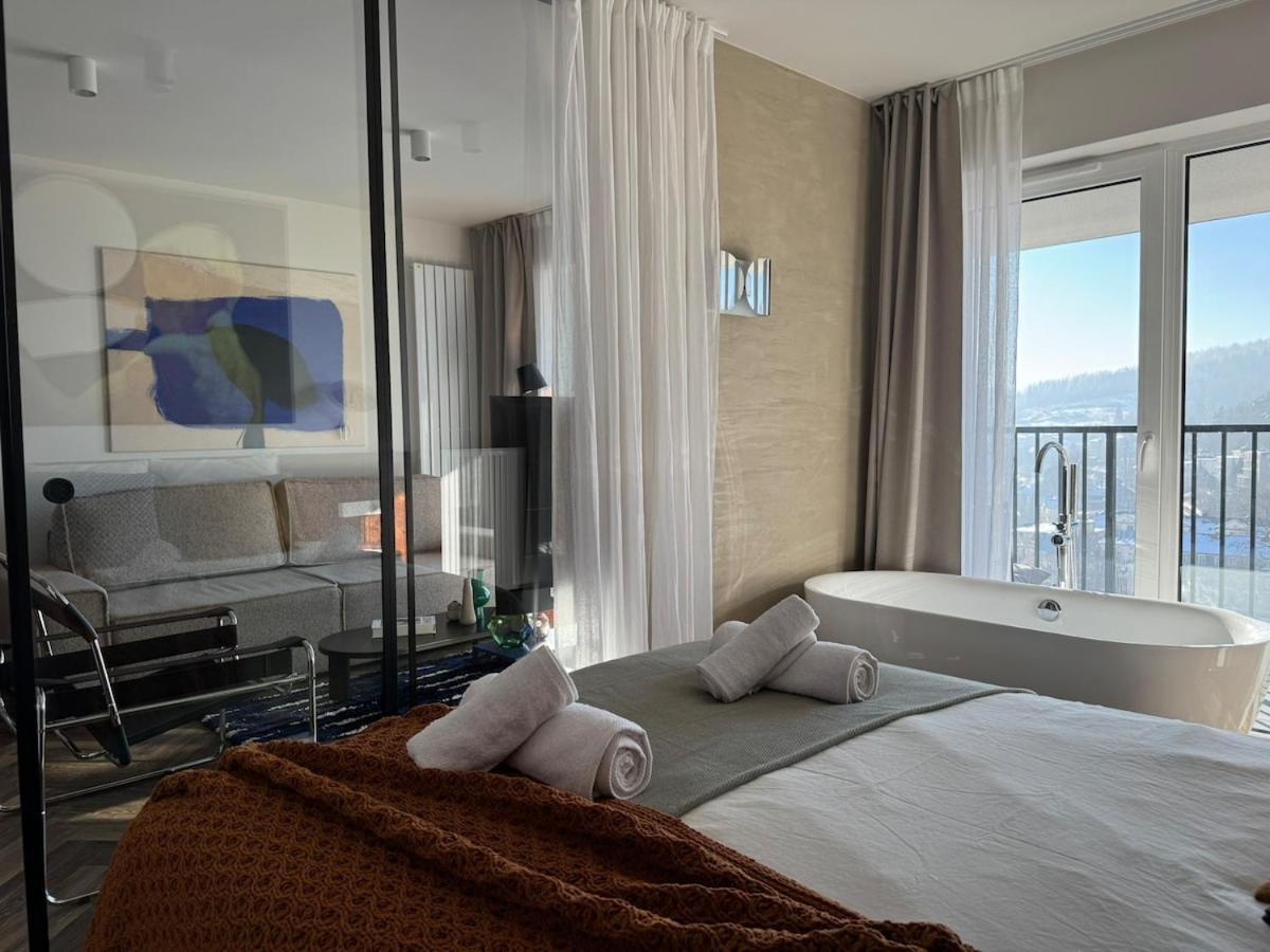 Widok Marzen Sun&ski Romantic Art House Z Garazem Apartamento Krynica-Zdrój
